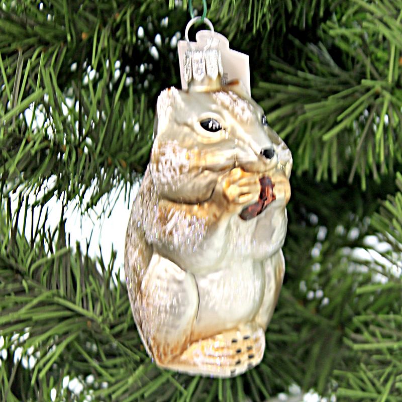 Christina's World 4.25" Chuck The Chipmunk Forest Fall Harvest Woodland  -  Tree Ornaments