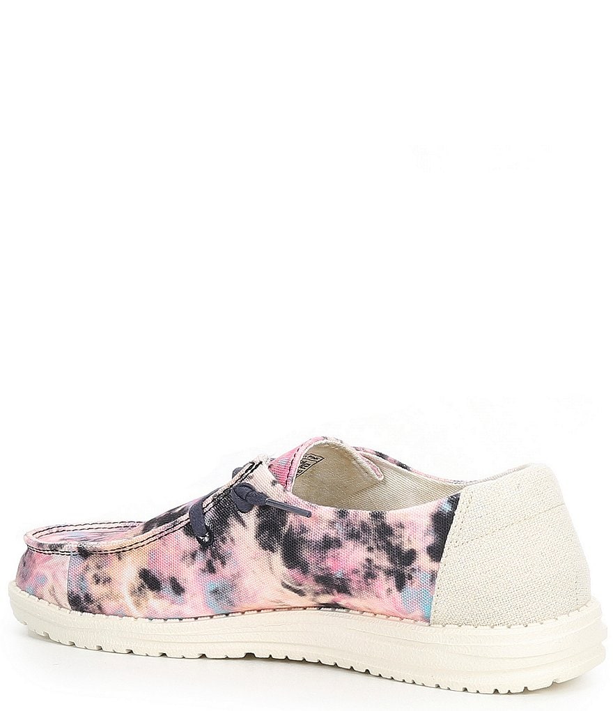 Hey Dude Women's Wendy Tie-Dye Washable Canvas Slip-Ons