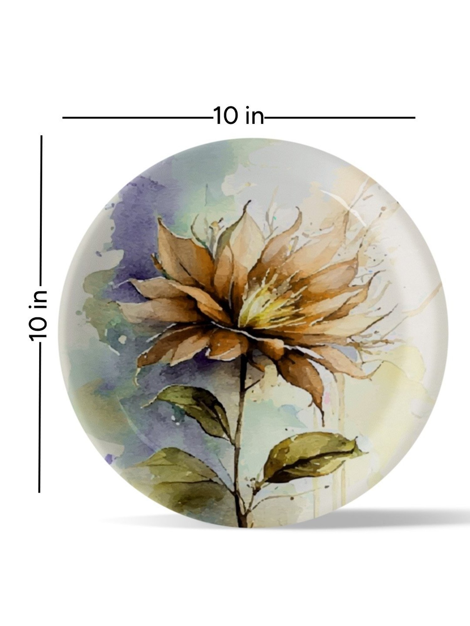 Nestroots English Floral Multicolor Porcelain Wall Plate