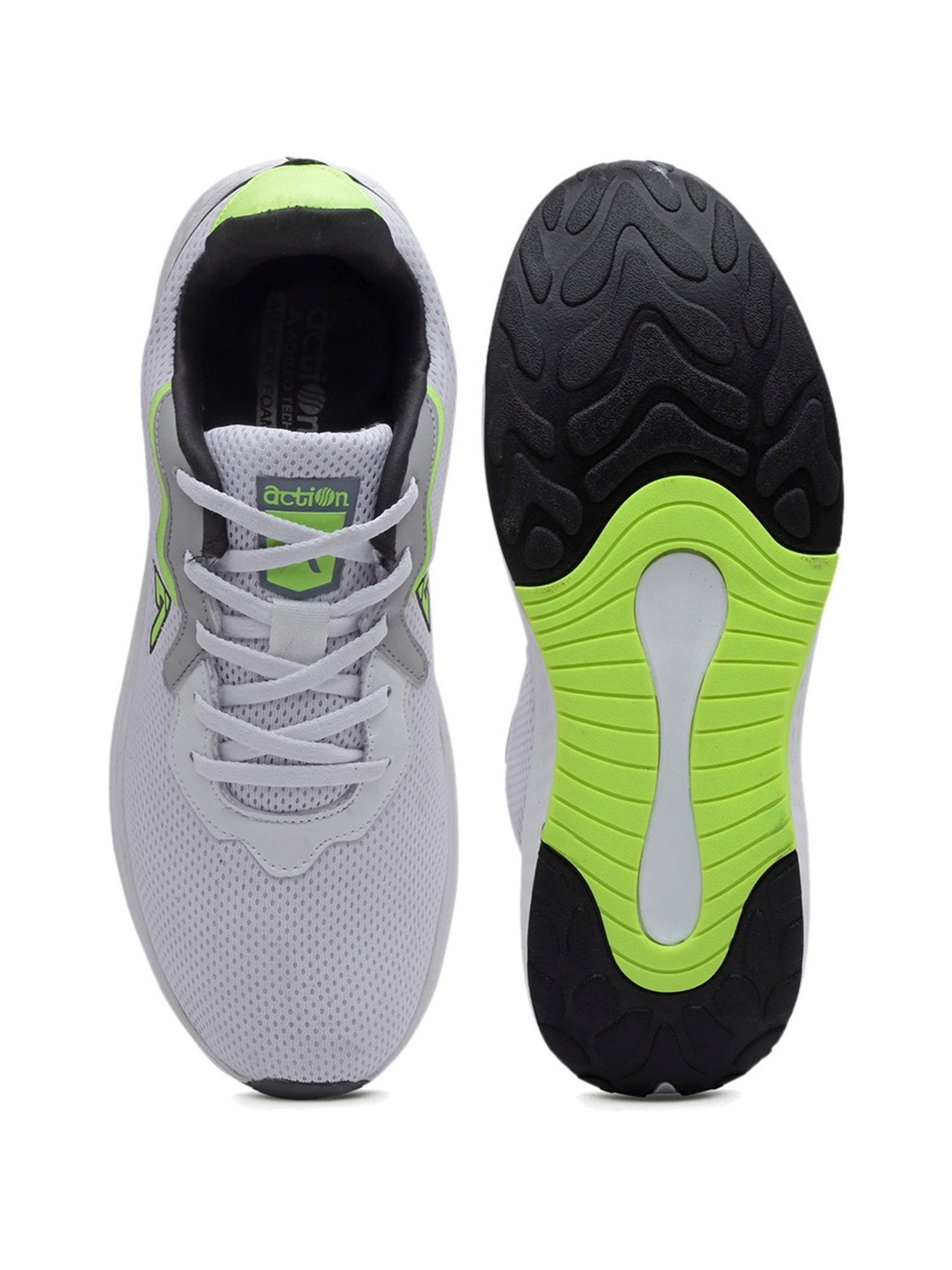 Action Men's White Running Shoes