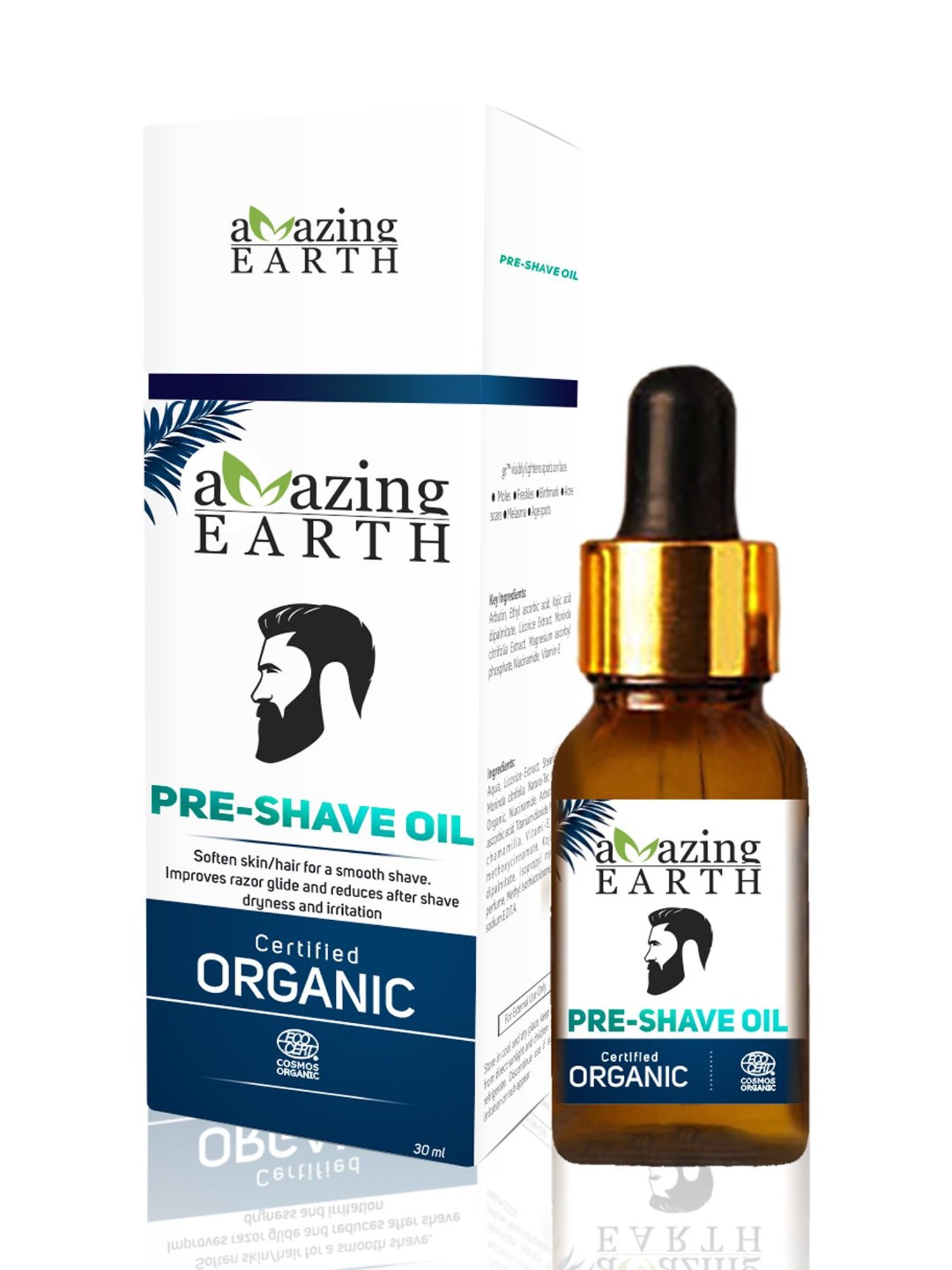 Earthraga Fresh & Moisturizing Mint Glacier After Shave Gel - 100 ml