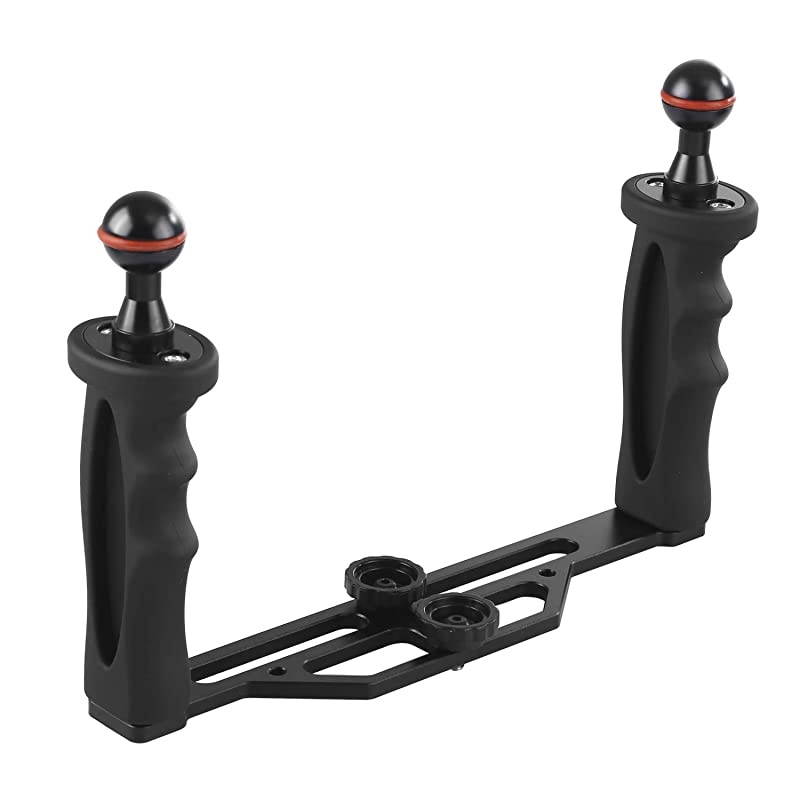 Underwater Video Light Stabilizer Tray Lightweight Aluminium Tray for GoPro OSMO and Any Other Camera with 14 inch Screw Hole