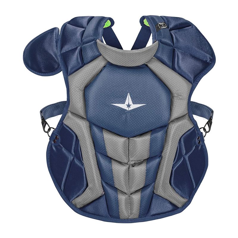 All-Star Sports S7 Axis Ages 9 to 12 Protective Baseball Catchers Gear Set with Mask Helmet, Chest Protector, and Leg Guards, Navy