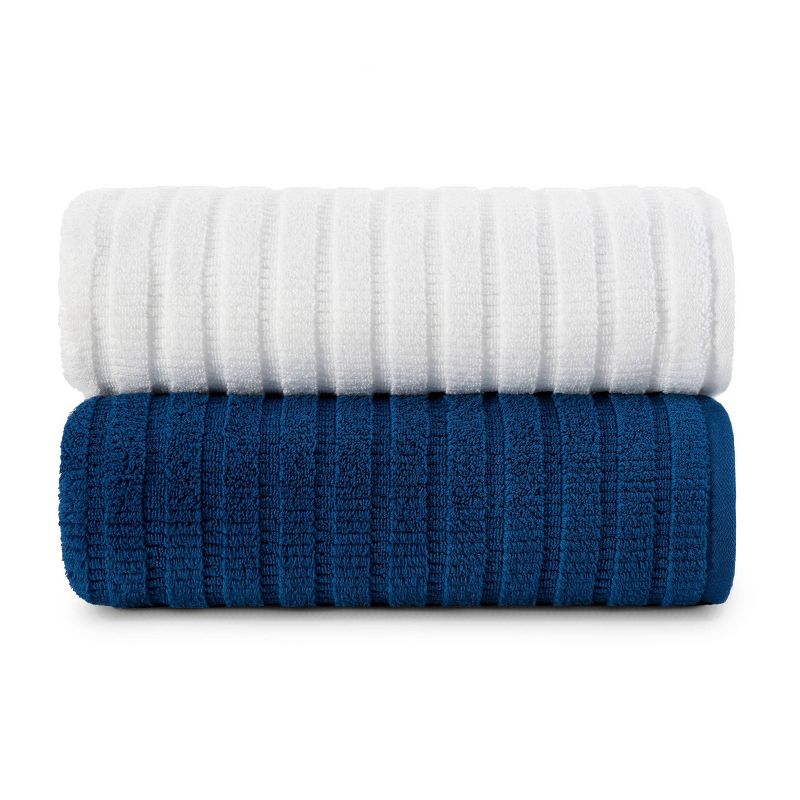 3pc Preston Solid Towel Set Navy - Eddie Bauer