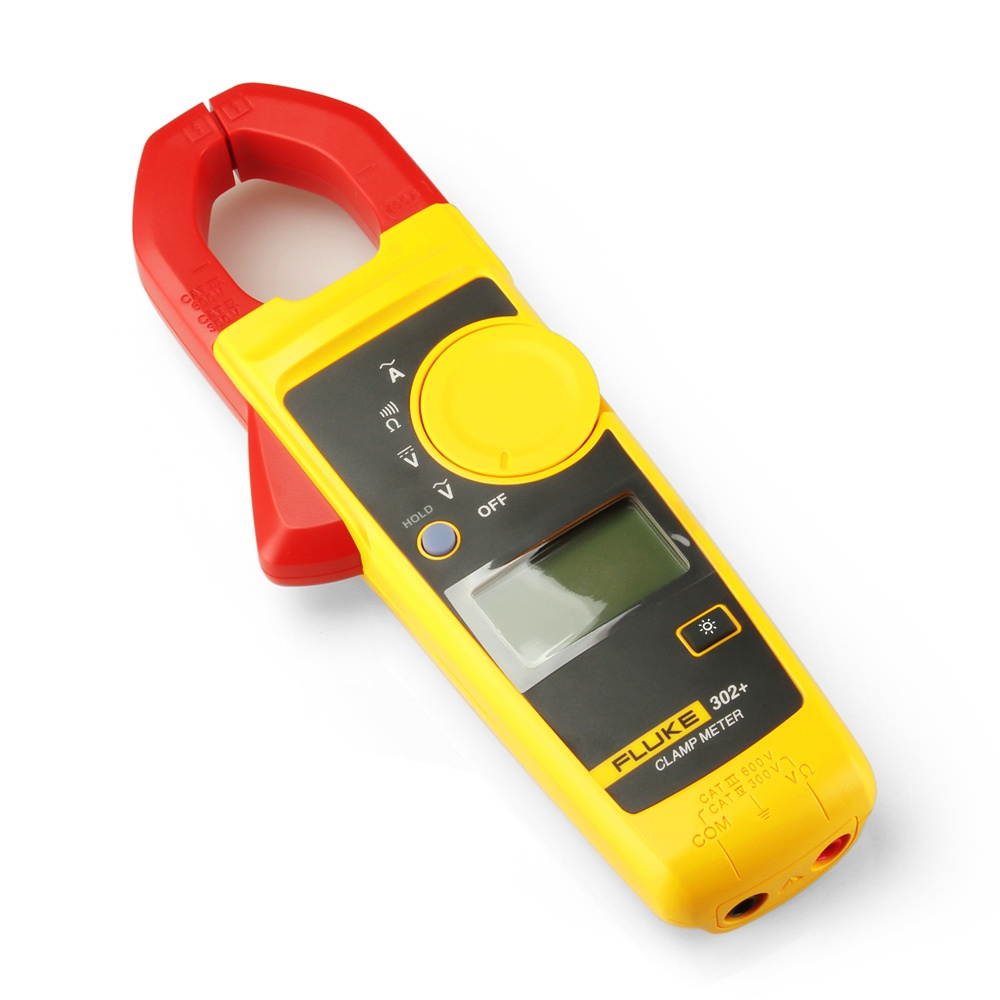 FLUKE F302+ Handheld Clamp Meter LCD Display Digital Clamp Multimeter Clamp Type Universal Meter Ammeter AC/DC Voltage Meters 400A AC Current 600V DC/AC Voltage Clamp Meter