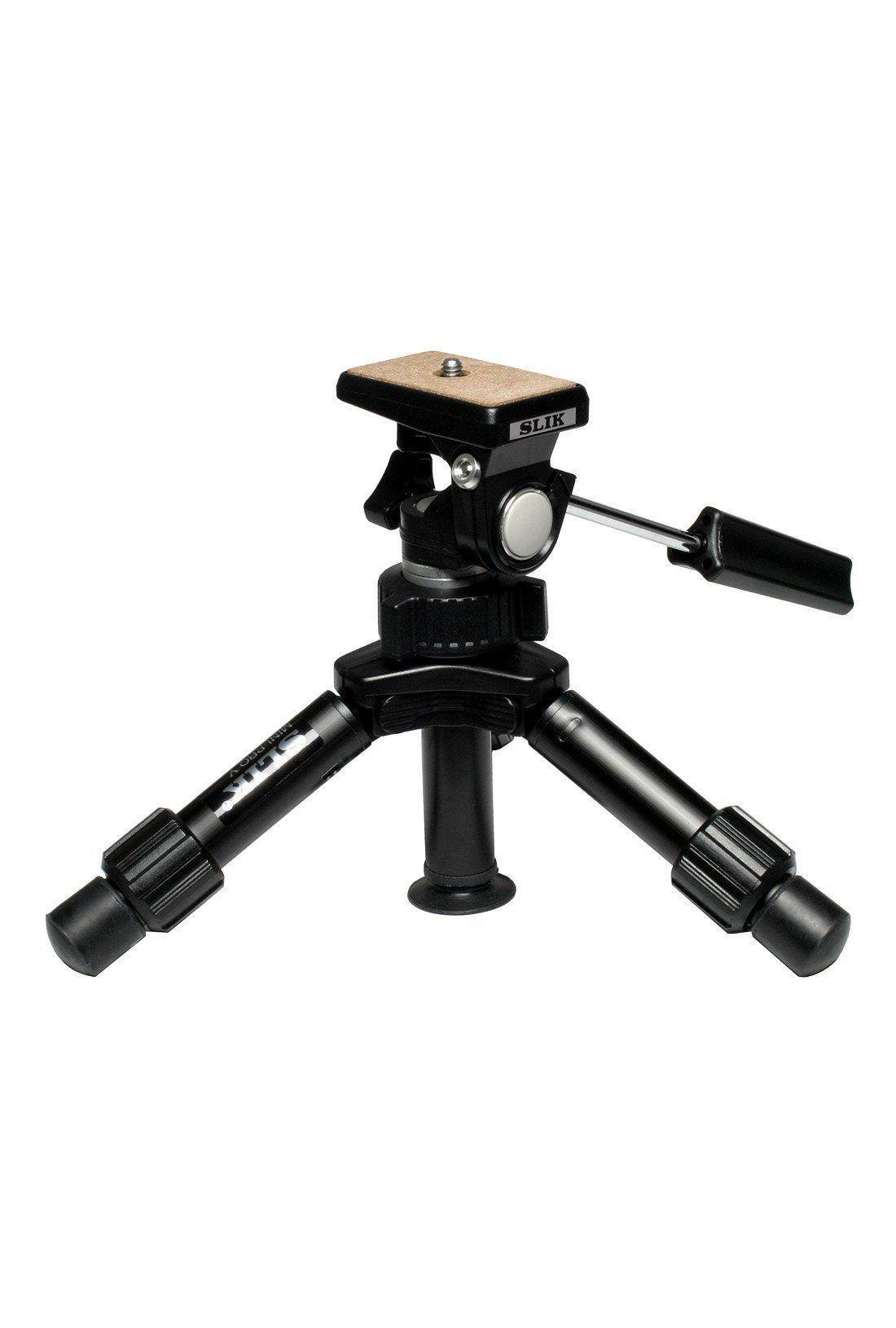 Slik Mini-Pro V Tripod with 2-Way Pan/Tilt Head - Supports 3.3 lb (1.5 kg)