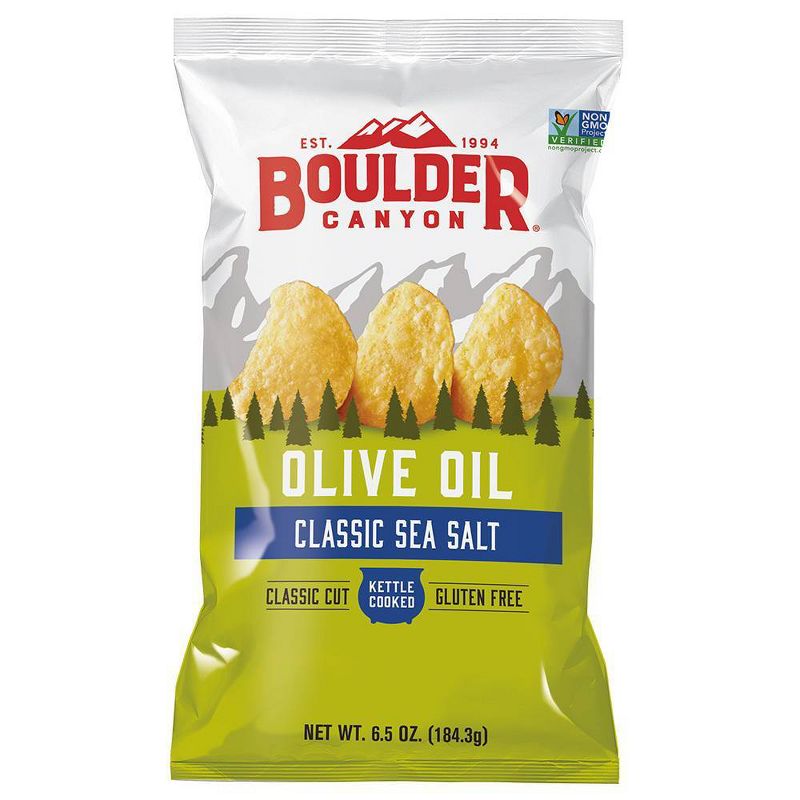 Boulder Canyon Olive Oil Kettle Cooked Potato Chips - 6.5oz