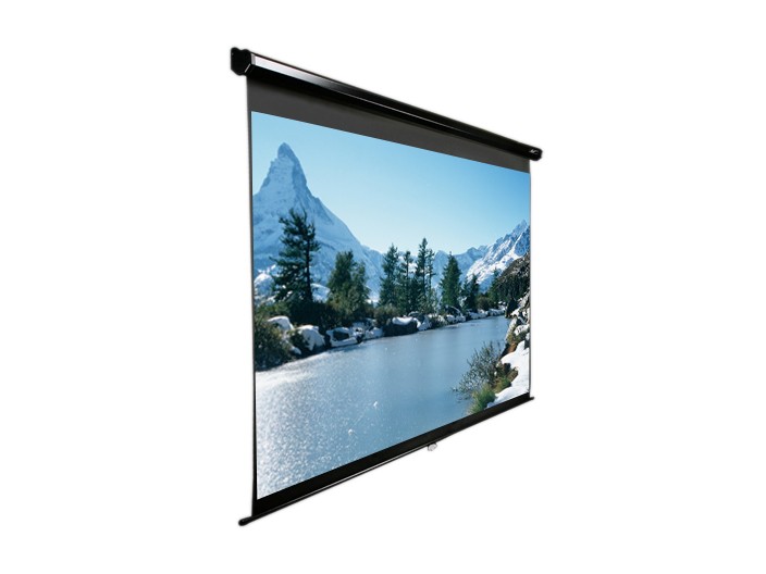 Elitescreens Manual Ceiling/Wall Mount Manual Pull Down Projection Screen (100" 16:9 AR) (MaxWhite) M100UWH