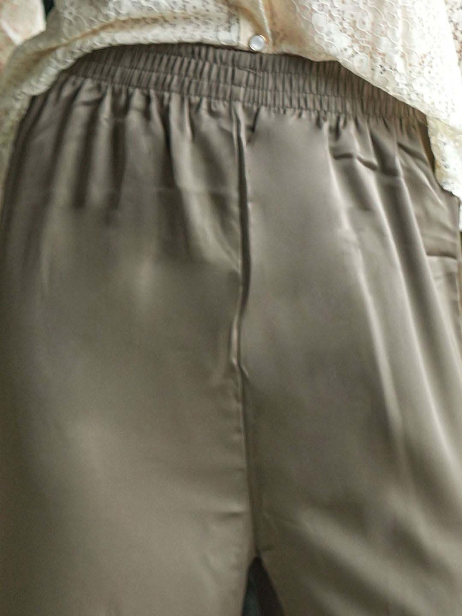 Odette Green Mid Rise Flared Pants