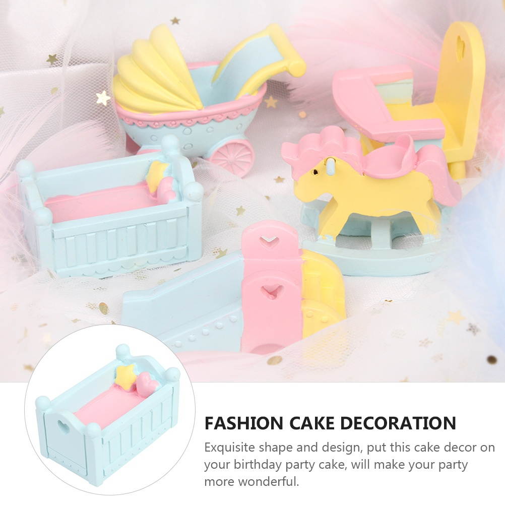 999666Newegg-reoetmall-US1 Pc Durable Mini Creative Practical Cake Topper Cake Dessert Decor Cake Adornment for Hotel Home Restaurant