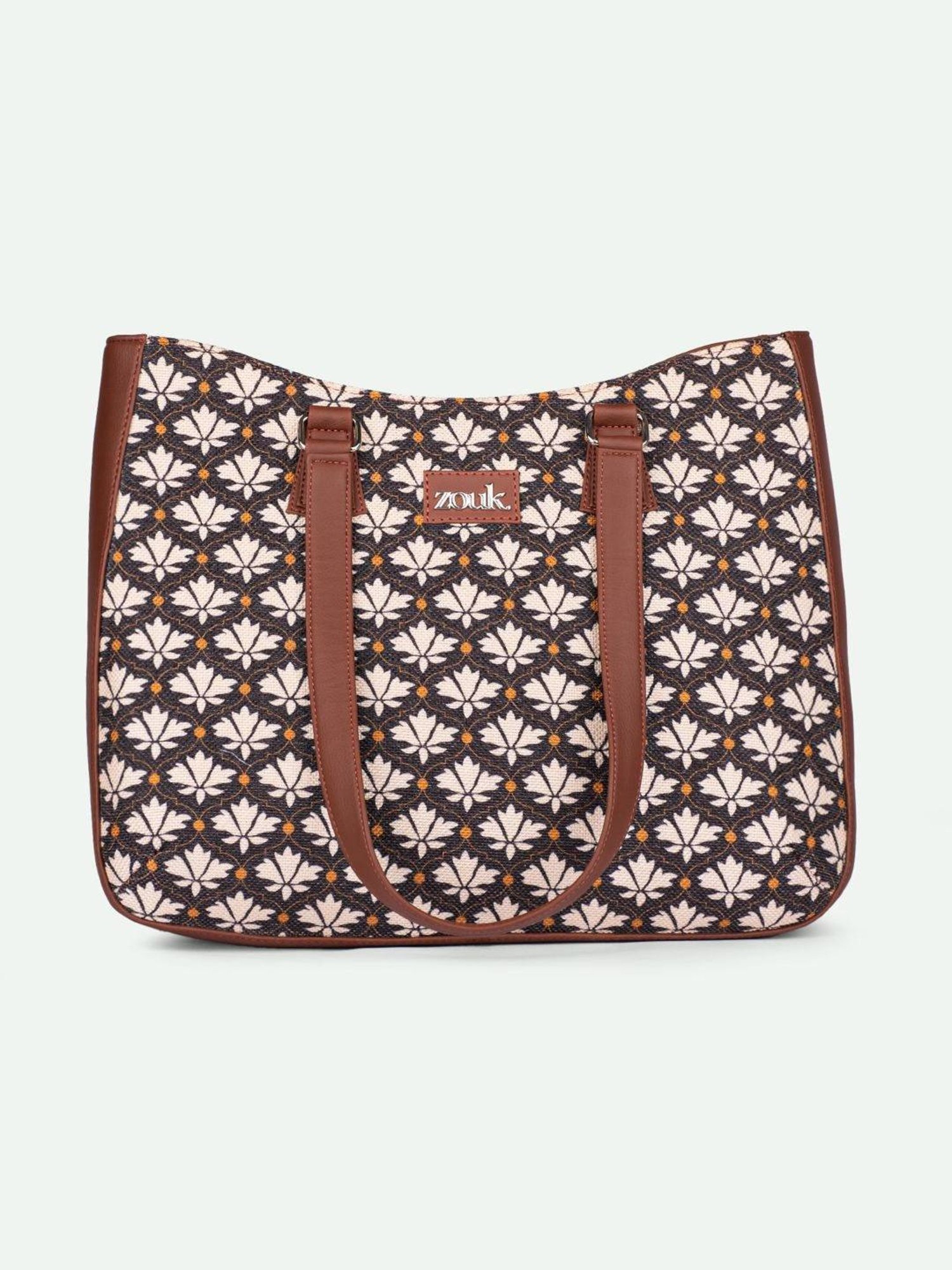 ZOUK Bidri Kaiser Printed Tote Handbag