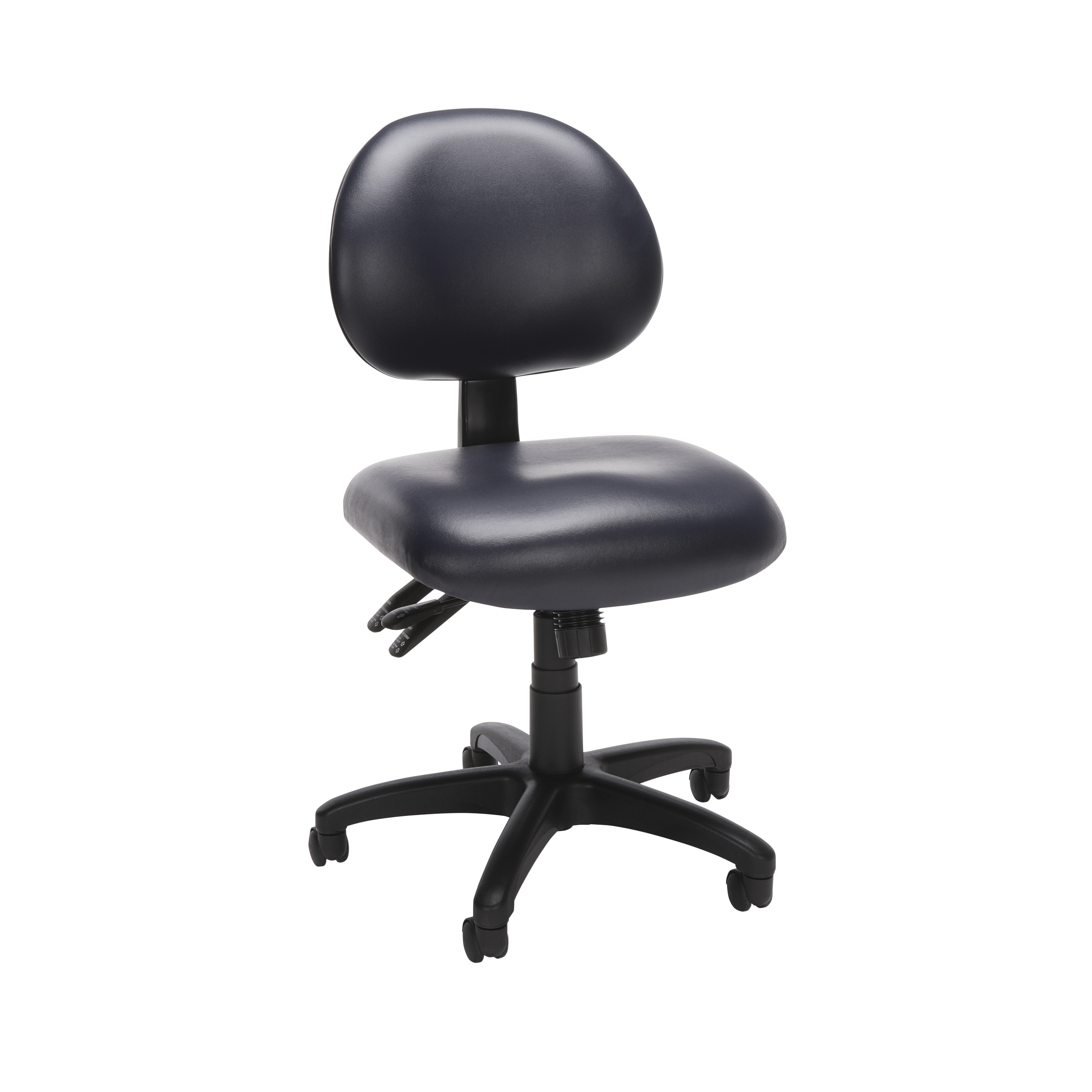 Vinyl Twenty-Four Hour Adjustable Computer Task Chair (Navy)