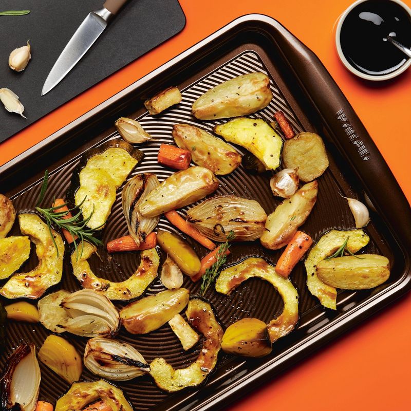 Circulon Nonstick Cookie Sheet Set Chocolate Brown