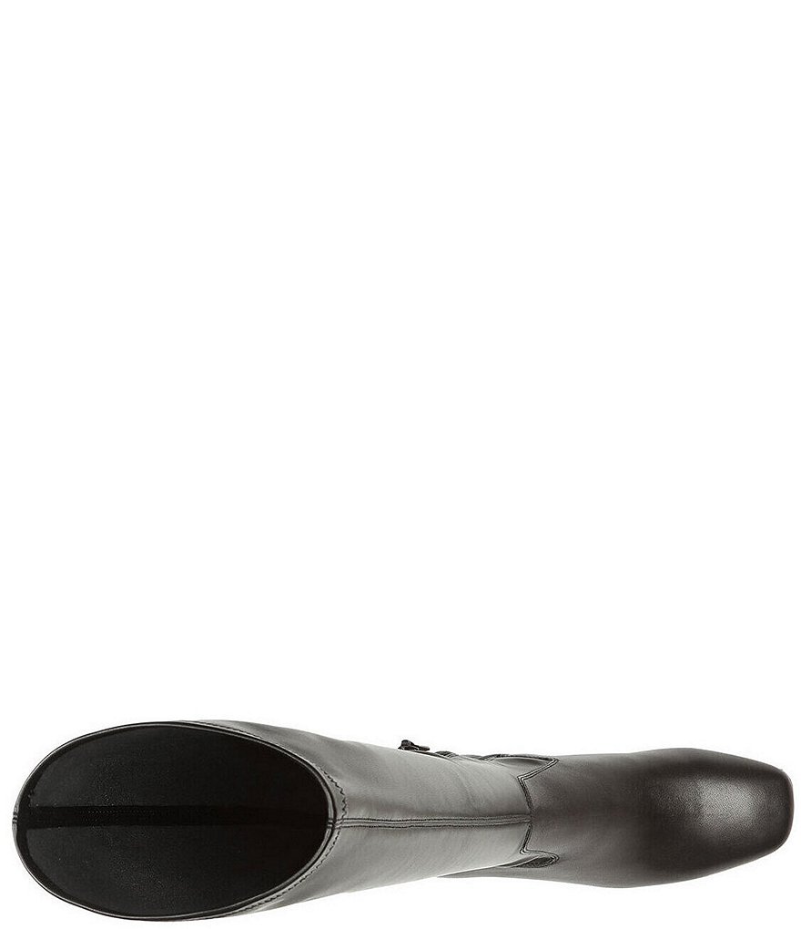 Donald Pliner Cassidy Leather Stretch Shaft Studded Heel Tall Boots