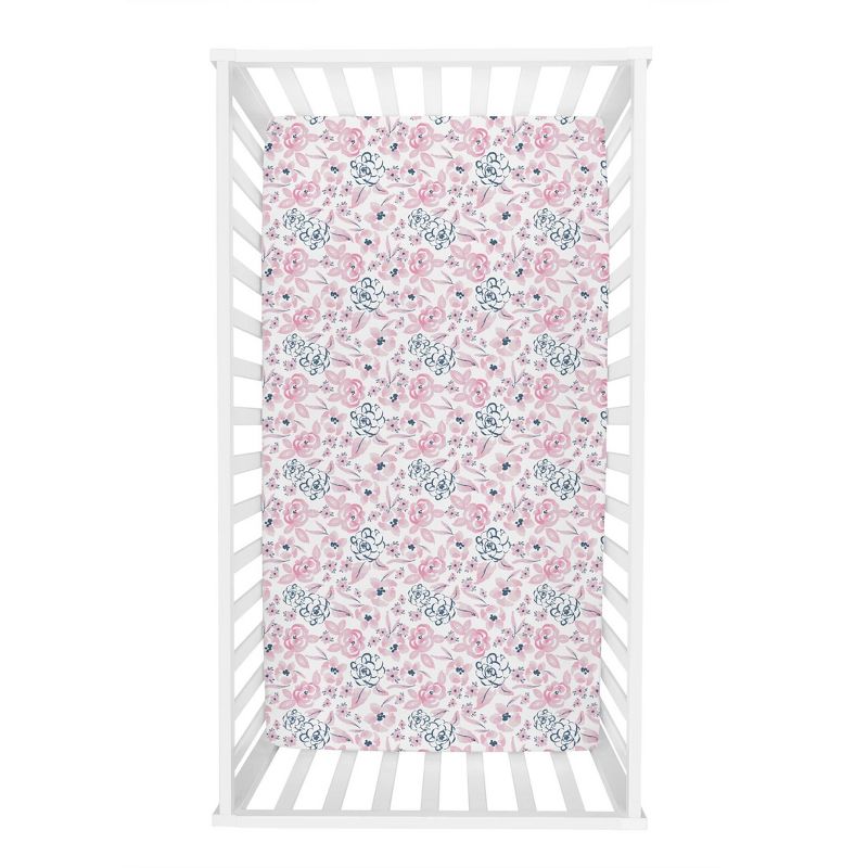 Trend Lab Fitted Crib Sheet - Watercolor Floral