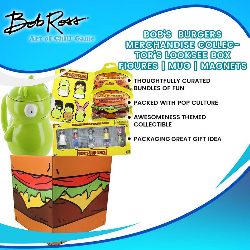 Toynk Bob's Burgers Merchandise Collector's Looksee Box | Figures | Mug | Magnets