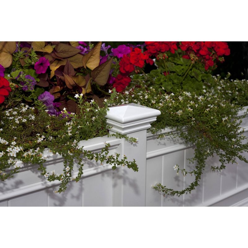 Cambridge Rectangular Planter And Ext Kit - White - Vita