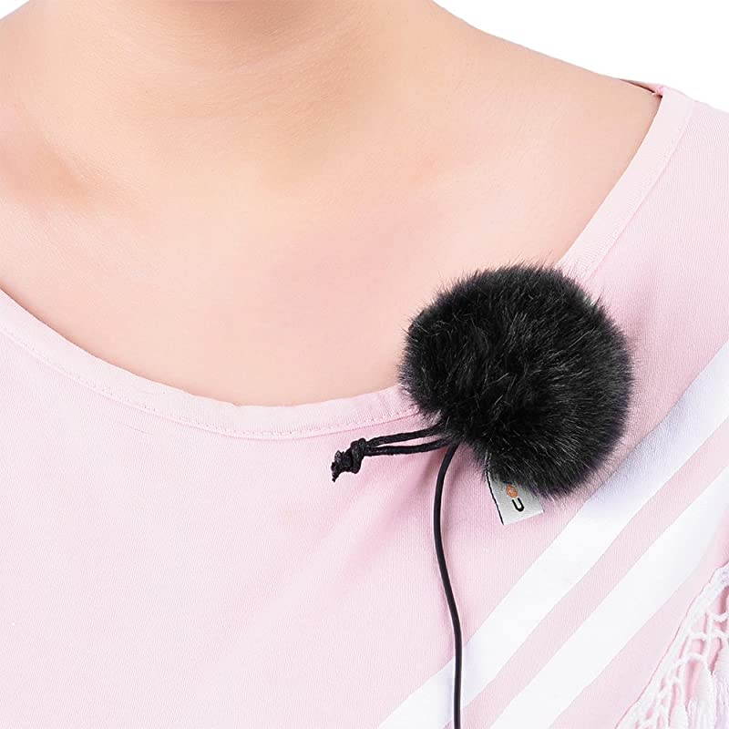 CVMMF1B Outdoor Furry Microphone Wind Muff for lavalier Lapel Microphone  AudioTechnica etc3 Pack Black