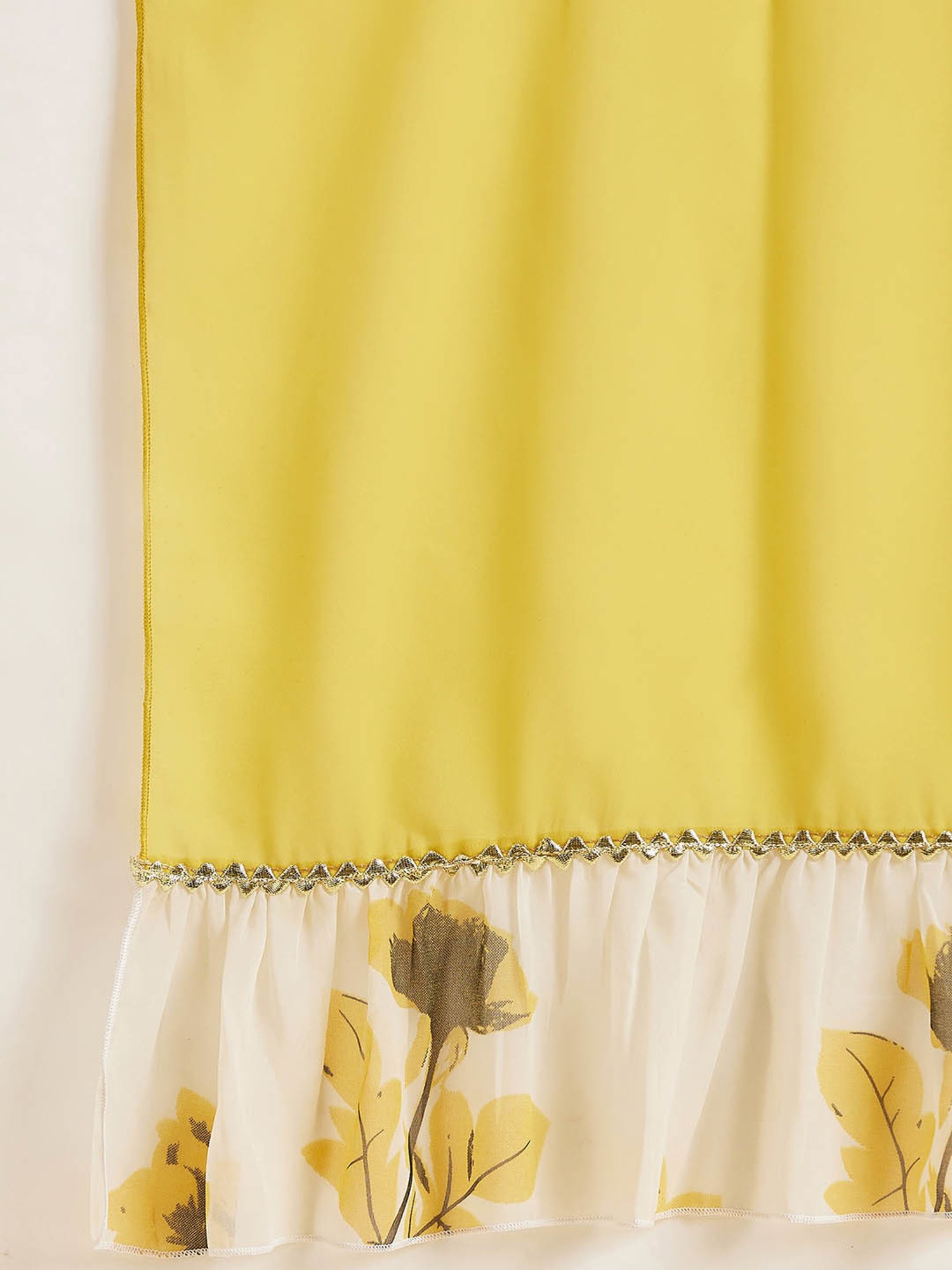 PANIT White Printed Ethnic Dress With Dupatta