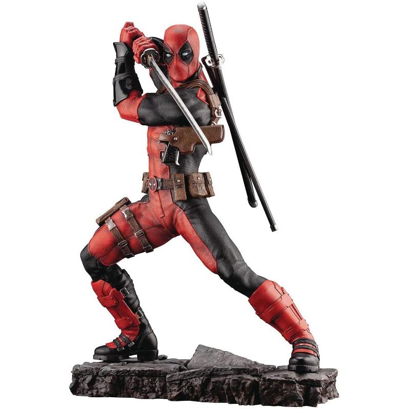 Kotobukiya Marvel 12 Inch Fine Art Statue | Maximum Effort Deadpool