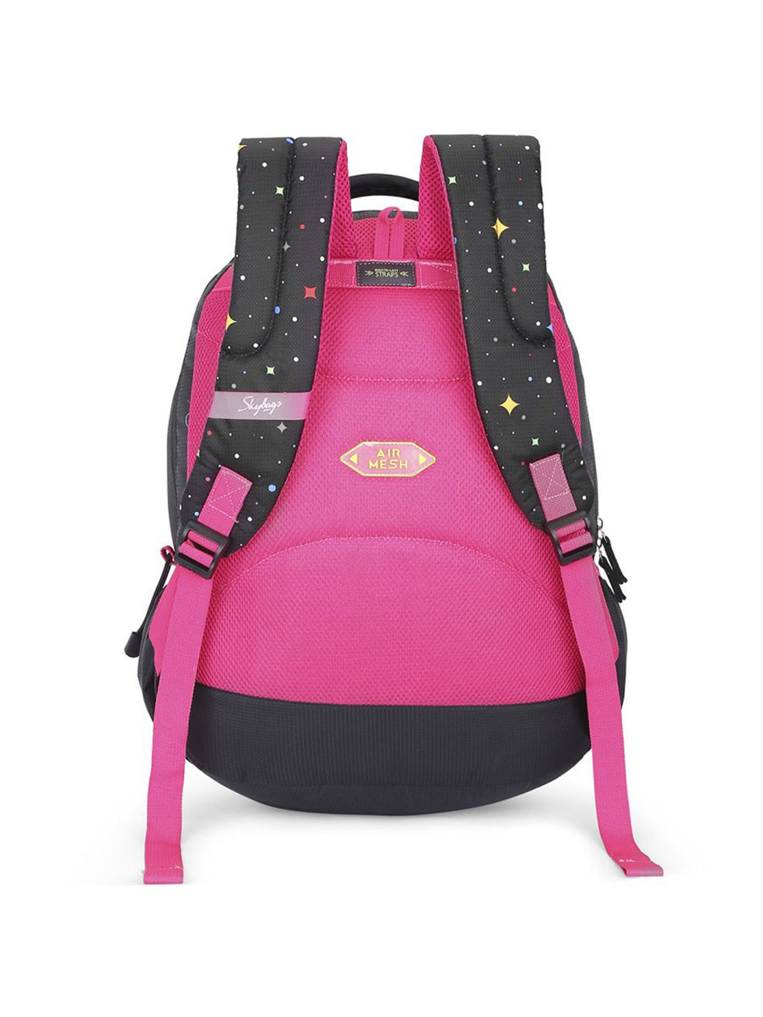 Skybags Klan 08 Black Polyester Printed Backpack - 32 Ltrs