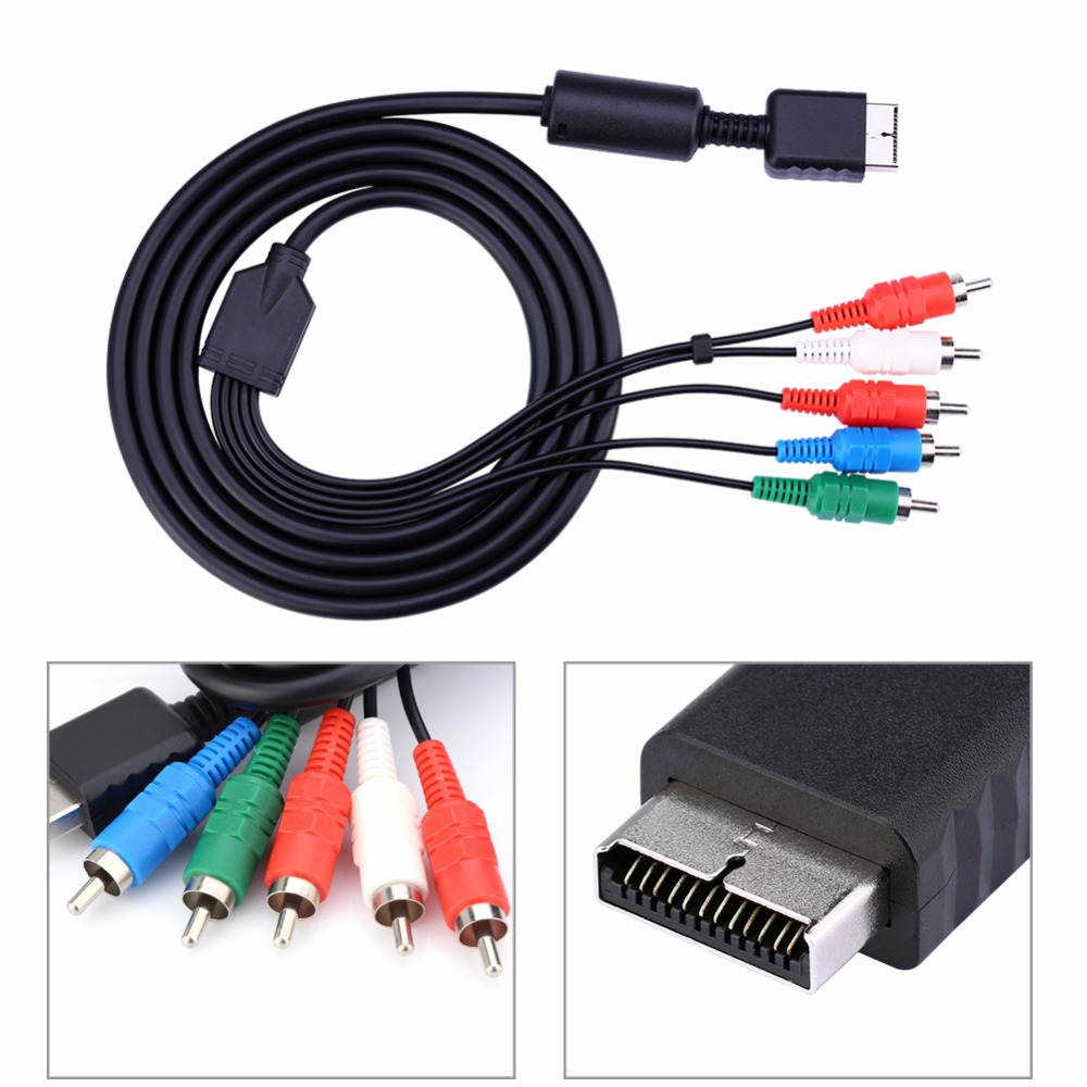 AV Multi Out to Component Video/Audio Cable Cord For Sony Playstation PS2 PS3 Male to Male