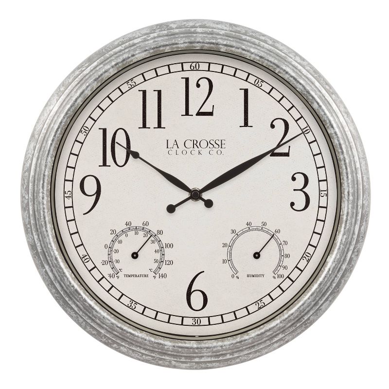13" Silas Indoor/Outdoor Wall Clock - La Crosse Technology