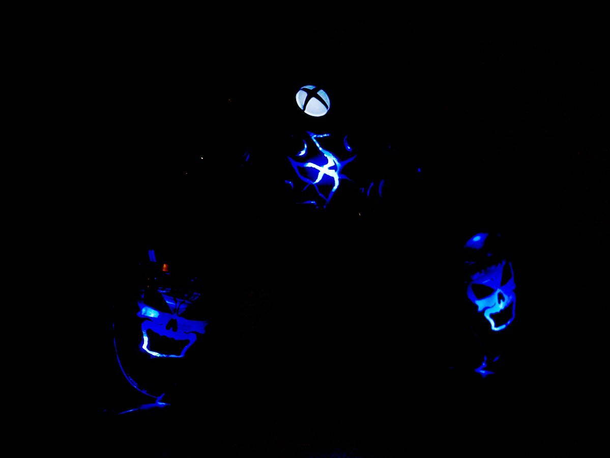 "Skulls Black" Xbox One Rapid Fire Modded Controller