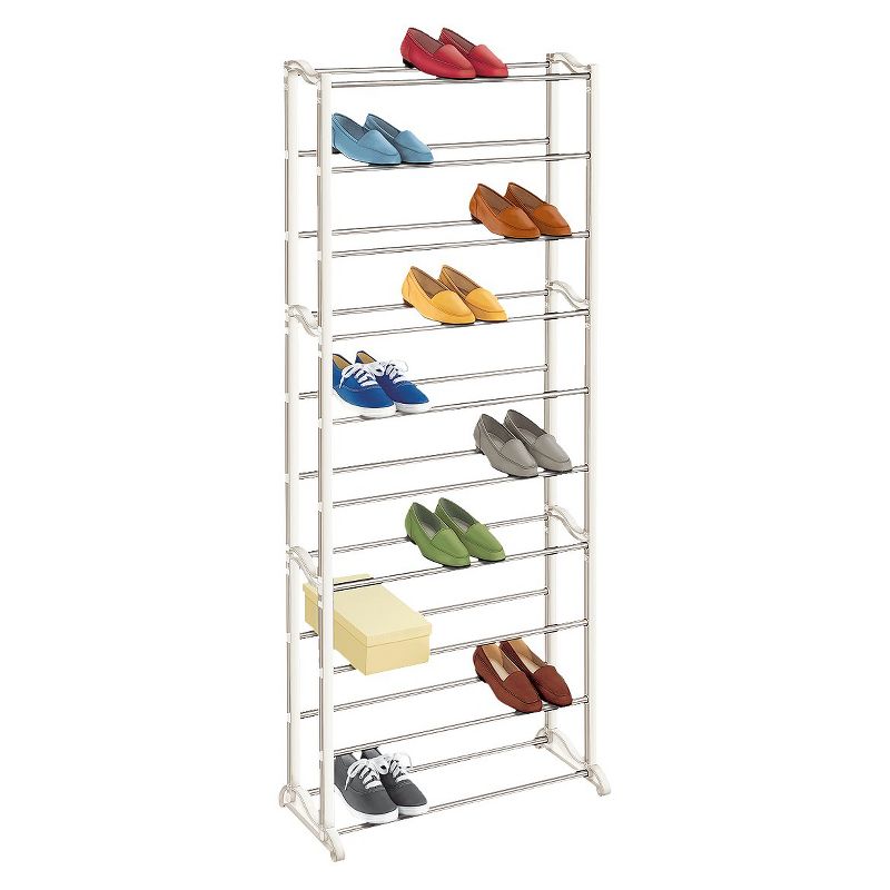 Lynk 10 Tier 30 Pair Shoe Rack White