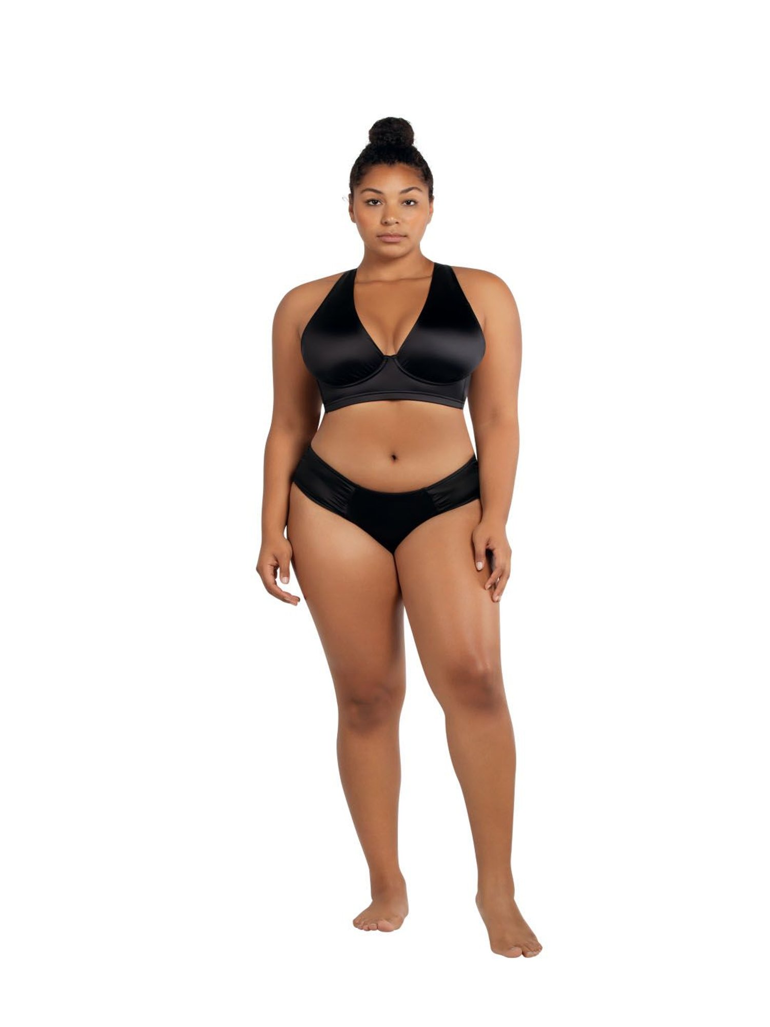 PARFAIT Black Longline Plunge Top