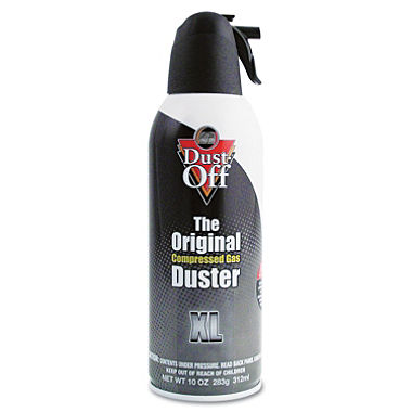 Disposable Compressed Gas Duster, 12 Oz Can