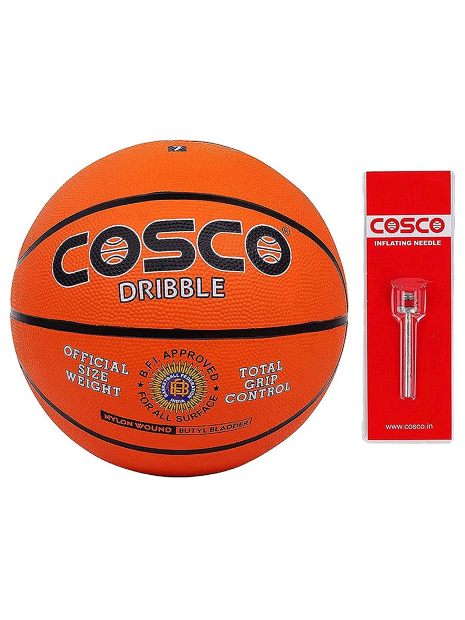 Cosco Dribble Basketball (Orange) Size - 6