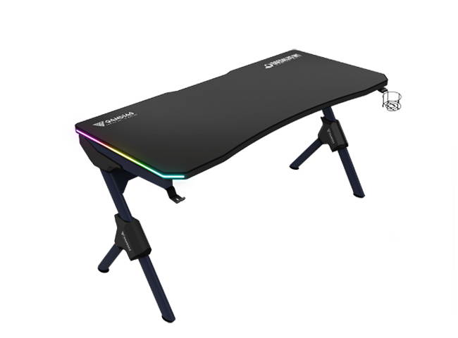 Gamdias DAEDALUS M1 (Black) 60" RGB Gaming Desk, Computer Table, Giant Mouse Mat, Cup Holder and Headphone Hook