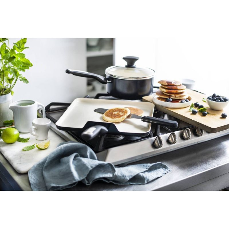 GreenPan Rio 11" Ceramic Nonstick Griddle Black