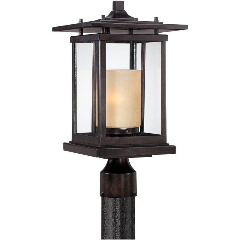 1 Light Outdoor Post Mount Black - Aurora Lighting
