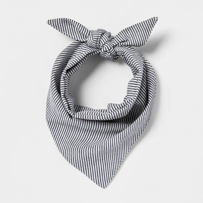 Woven Stripe Tie Dog Bandana - Blue - Boots & Barkley™
