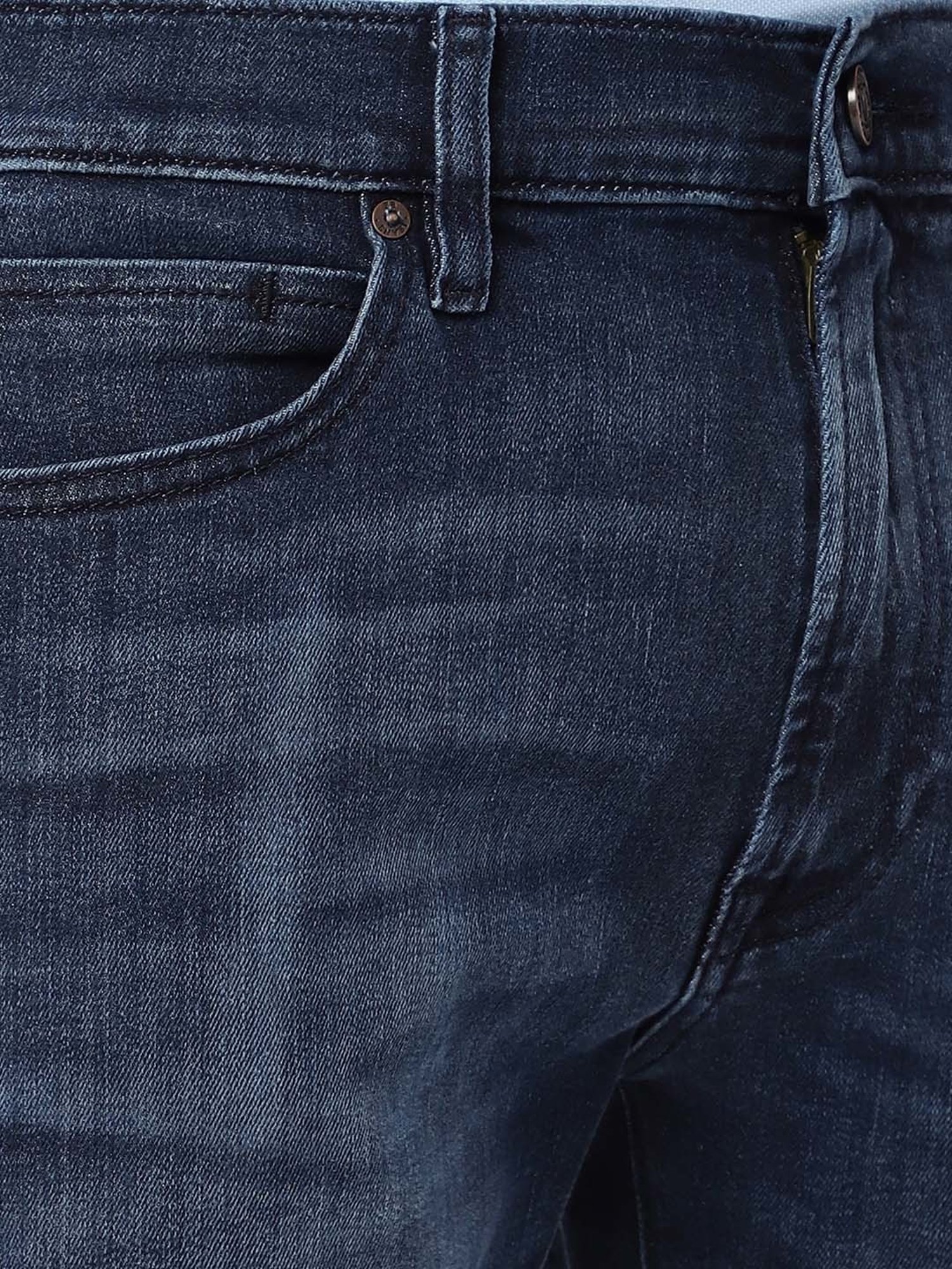 EVERBLUE Blue Comfort Slim Midrise Jeans