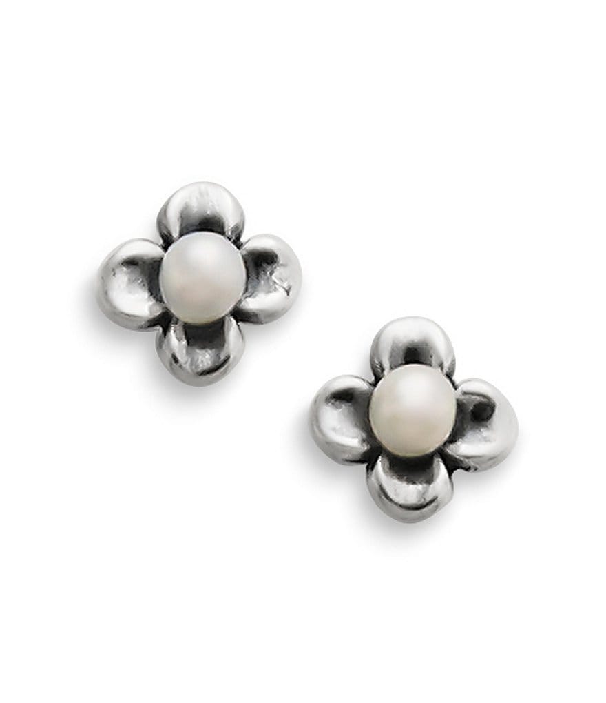 James Avery Tiny Blossom Pearl Stud Earrings