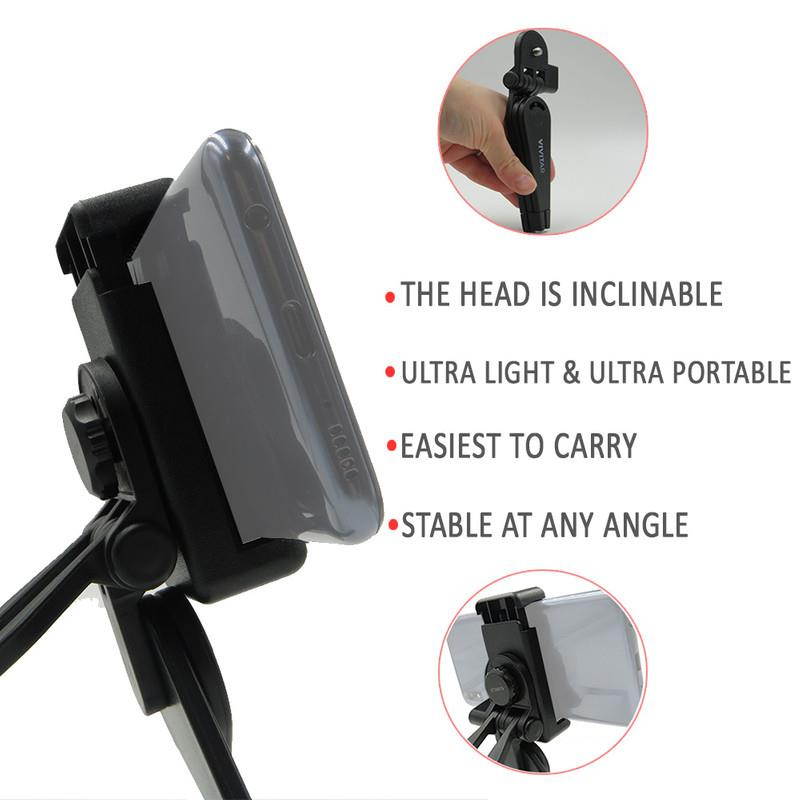 Vivitar Compact Ultra Slim Selfie Video Pocket Tripod