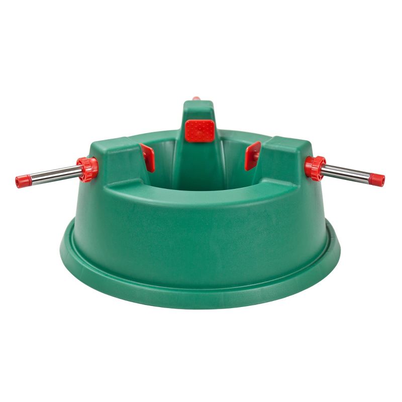 Lakeside 48" Snowy Burlap Christmas Tree Skirt with Doily Cloth