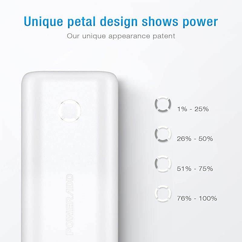 EnergyCell 10000, Ultra-Compact High-Speed Charging Portable Charger, Smallest and Lightest 10000mAh Power Bank Compatible for iPhone 11 XS X 8 Plus Samsung S10 Google LG iPad and More(white)