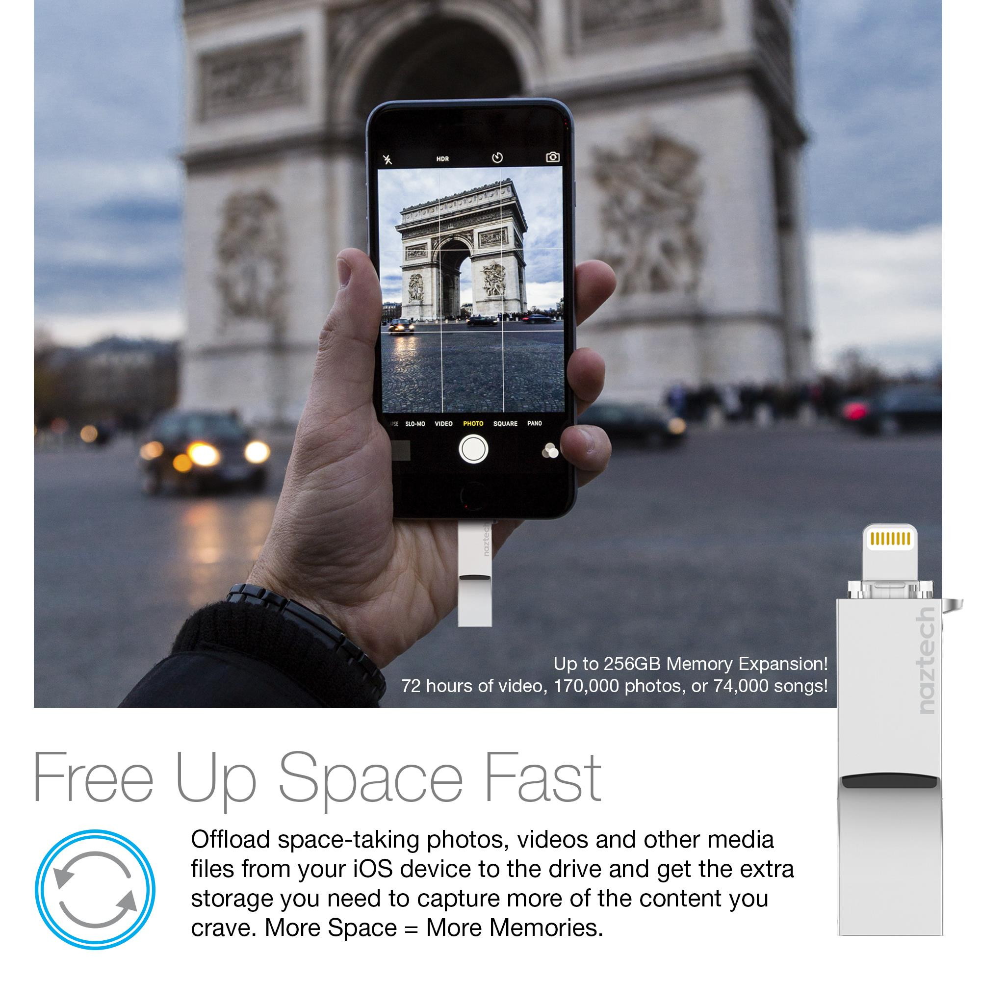 Naztech 14208  Xtra Drive Mini MFi Lightning - Silver