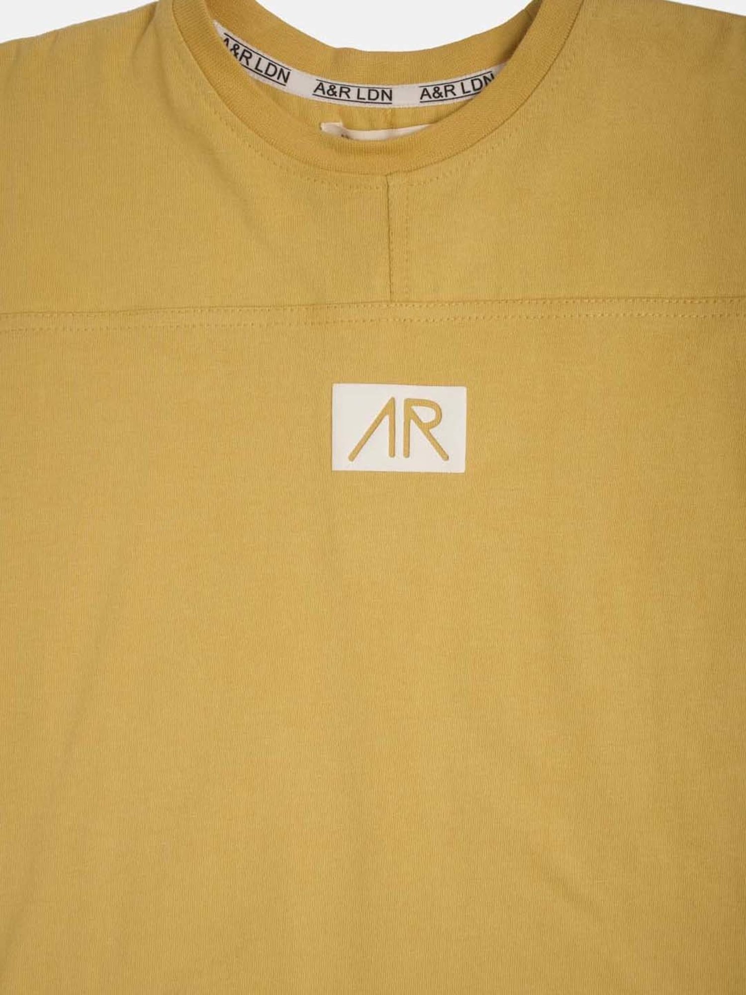 Angel & Rocket Kids Yellow Cotton Logo T-Shirt