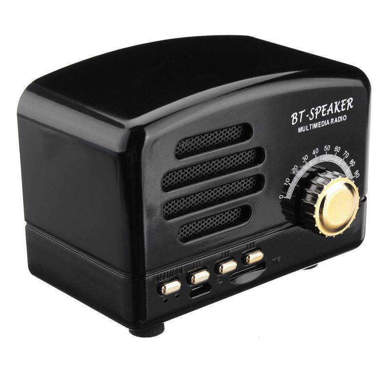 MECO Mini Portable Wireless Bluetooth Speaker Stereo Super Bass FM TF AUX USB - Black