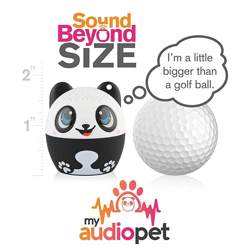 Mini Bluetooth Animal Wireless Speaker for Kids of All Ages True Wireless Stereo Pair with Another TWS Pet for Powerful Rich RoomFilling Sound Pandamonium