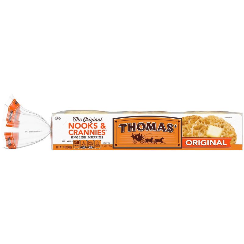 Thomas' Regular English Muffins - 12oz/6ct