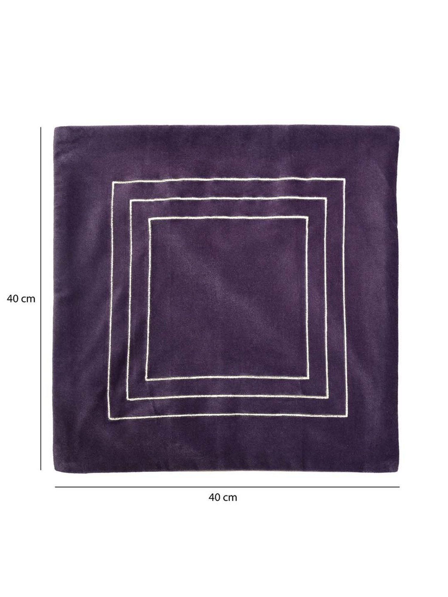 @home Nilkamal Lavender Cotton Cushion Covers - Set of 2