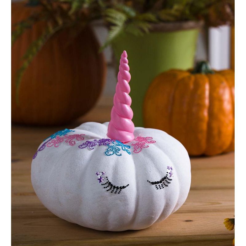 HearthSong - Kids 3-D Unicorn Pumpkin Decorating Kit