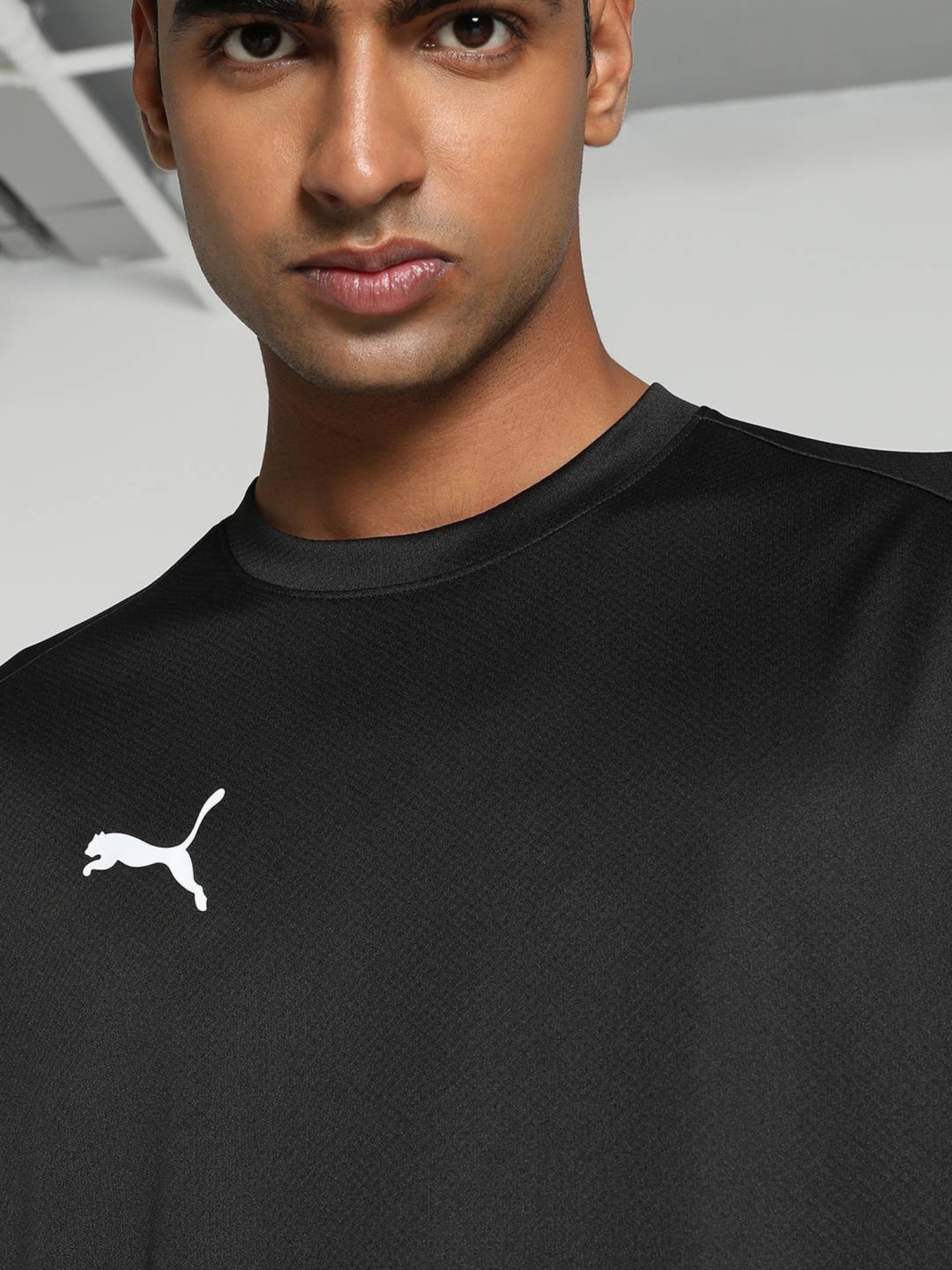Puma teamGOAL Football Black Regular Fit Jersey