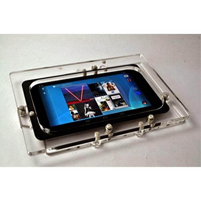 Nexus 7 VESA Mount Anti-theft Security Enclosure,Clear Acrlyic material for POS, Kiosk, Store Display, Square Card Reader
